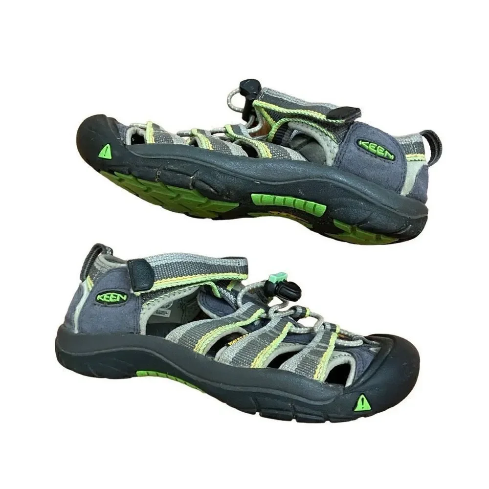 Keen Boys Newport H2 1014266 Racer Grey Green Waterproof Sport Sandals Size 2